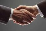 Handshake of attorney receiving non-recourse settled case fee advance funding from Advanced Legal Capital.